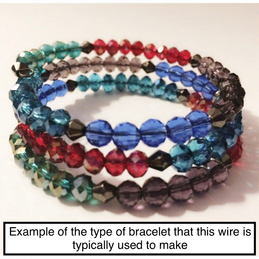 50 loops of silver-tone memory wire: 1.75” × 0.6mm - Picture 3 of 3